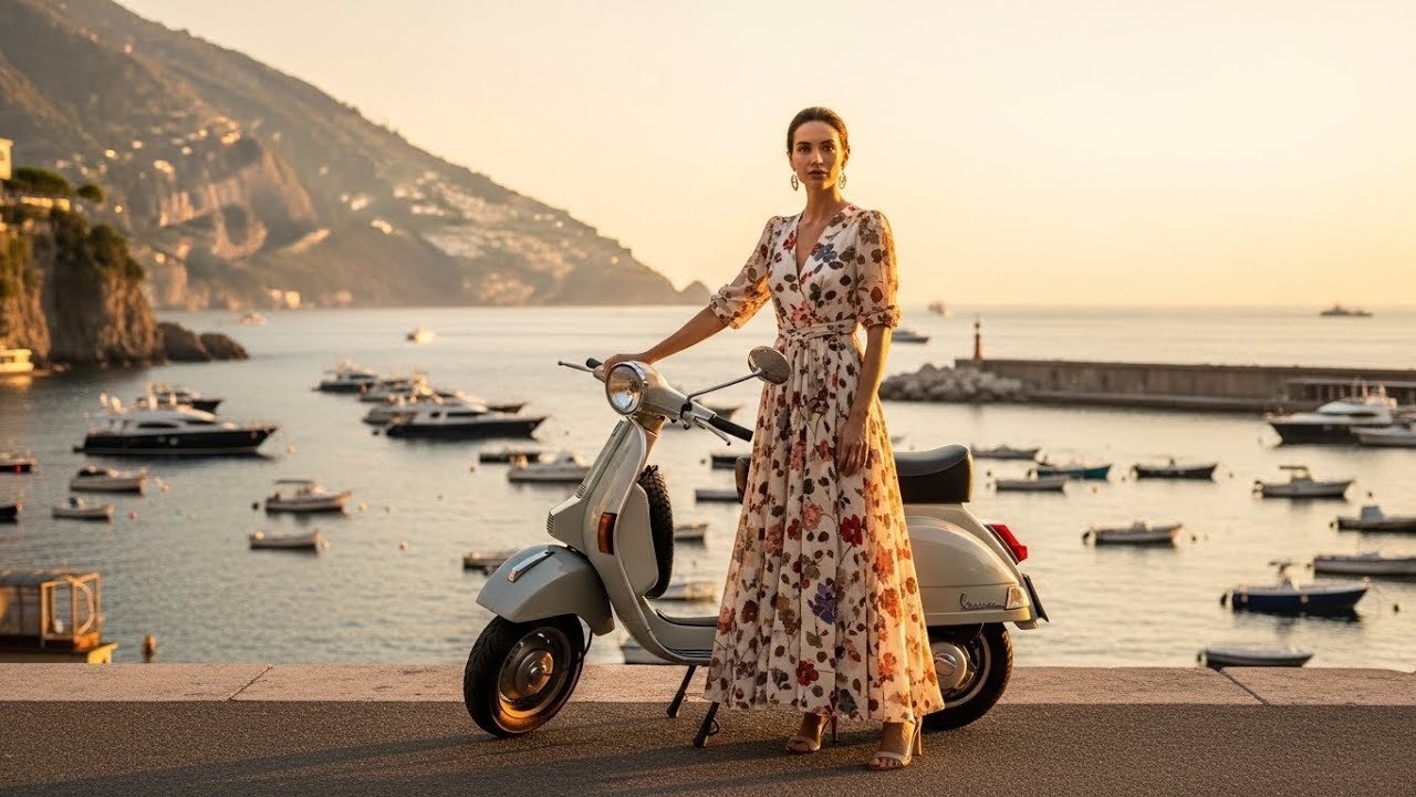 Warm Light Over the Amalfi Coast 🌅 Mediterranean Calm
