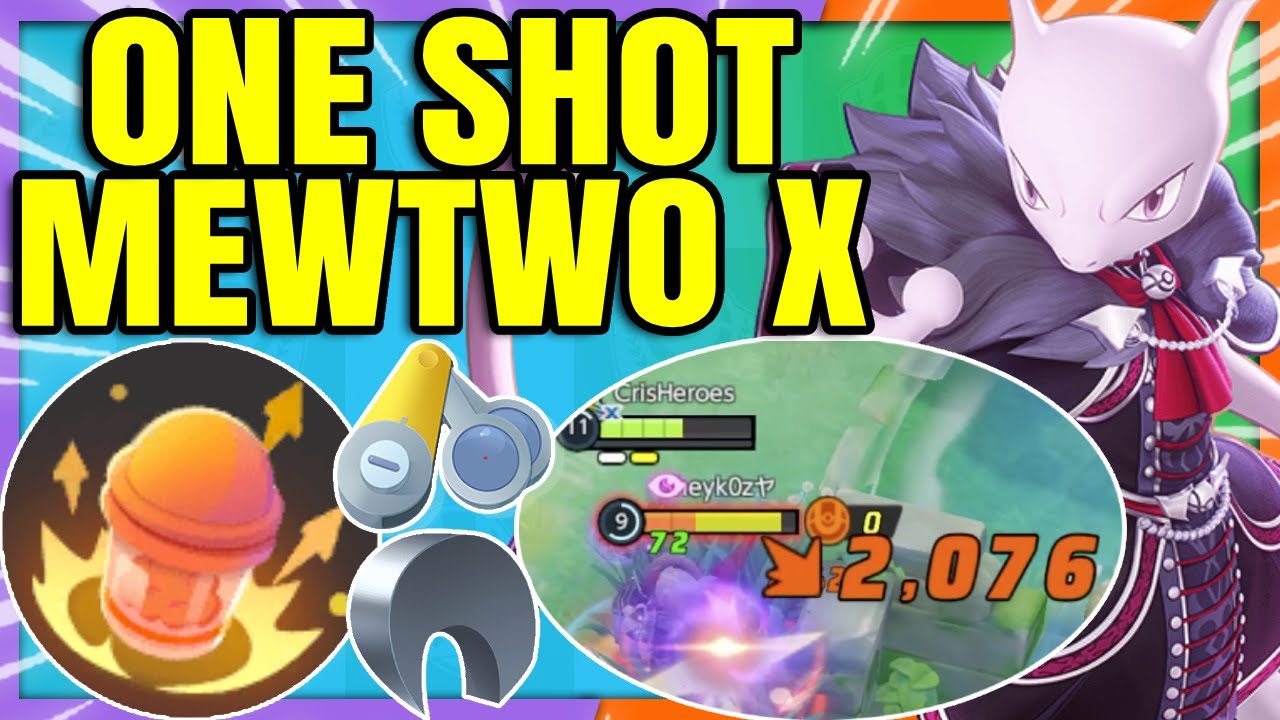 FUTURE SIGHT MEWTWO X + X-ATTACK + CRIT = INSTANT KO | Pokemon Unite