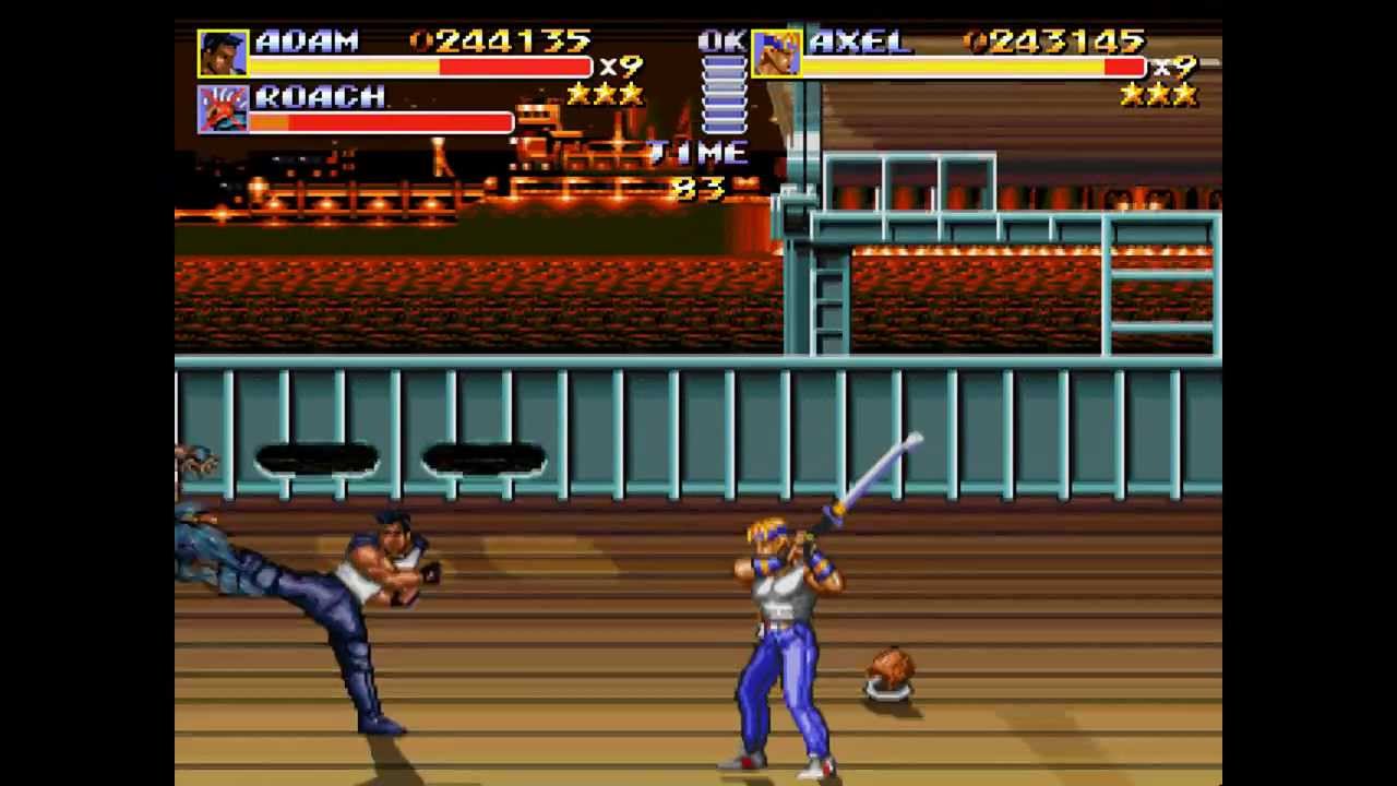 Streets Of Rage Remake Прохождение (SOR1 Rus) - Уровень (5-8) Part 2/2