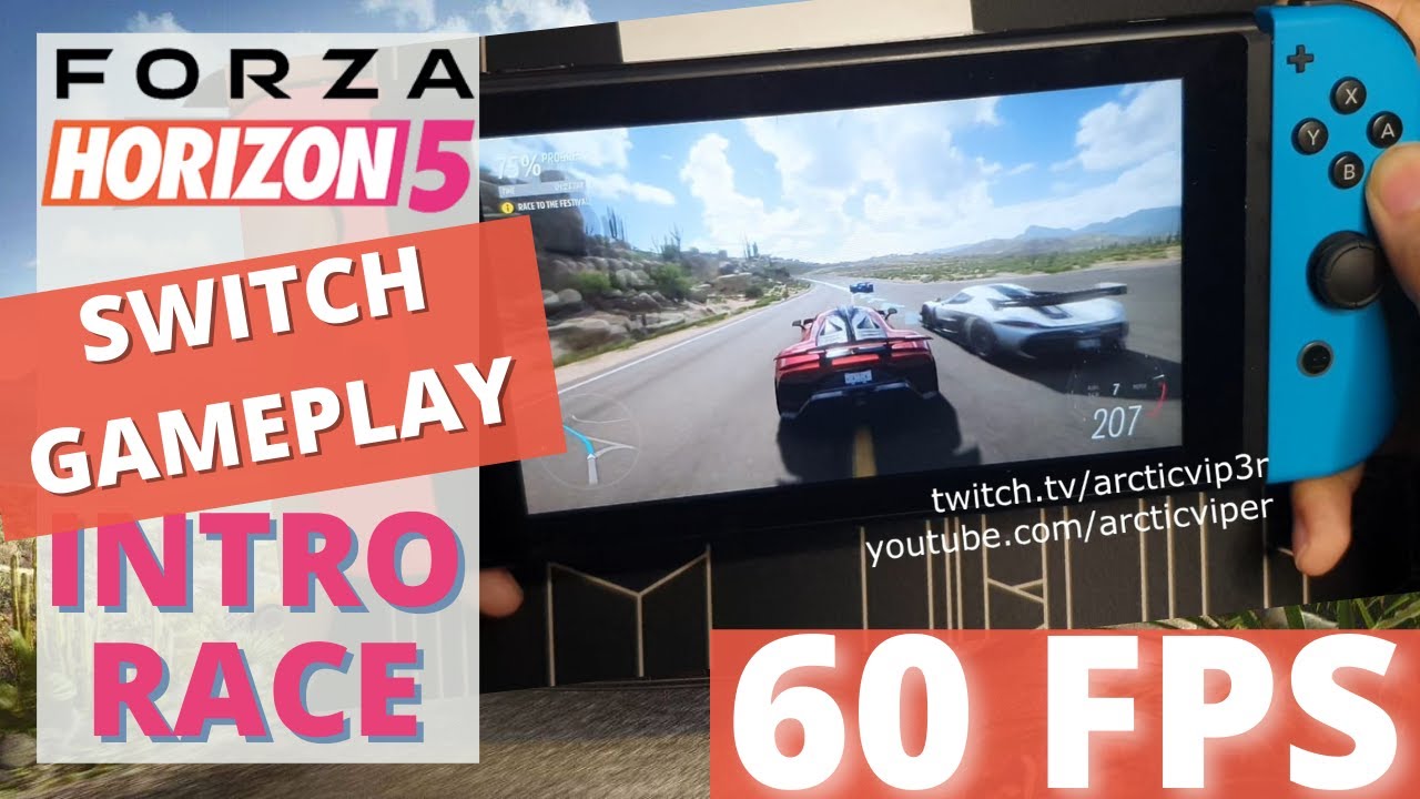 Forza Horizon 5 - Nintendo Switch Gameplay: Intro Race - 60 FPS