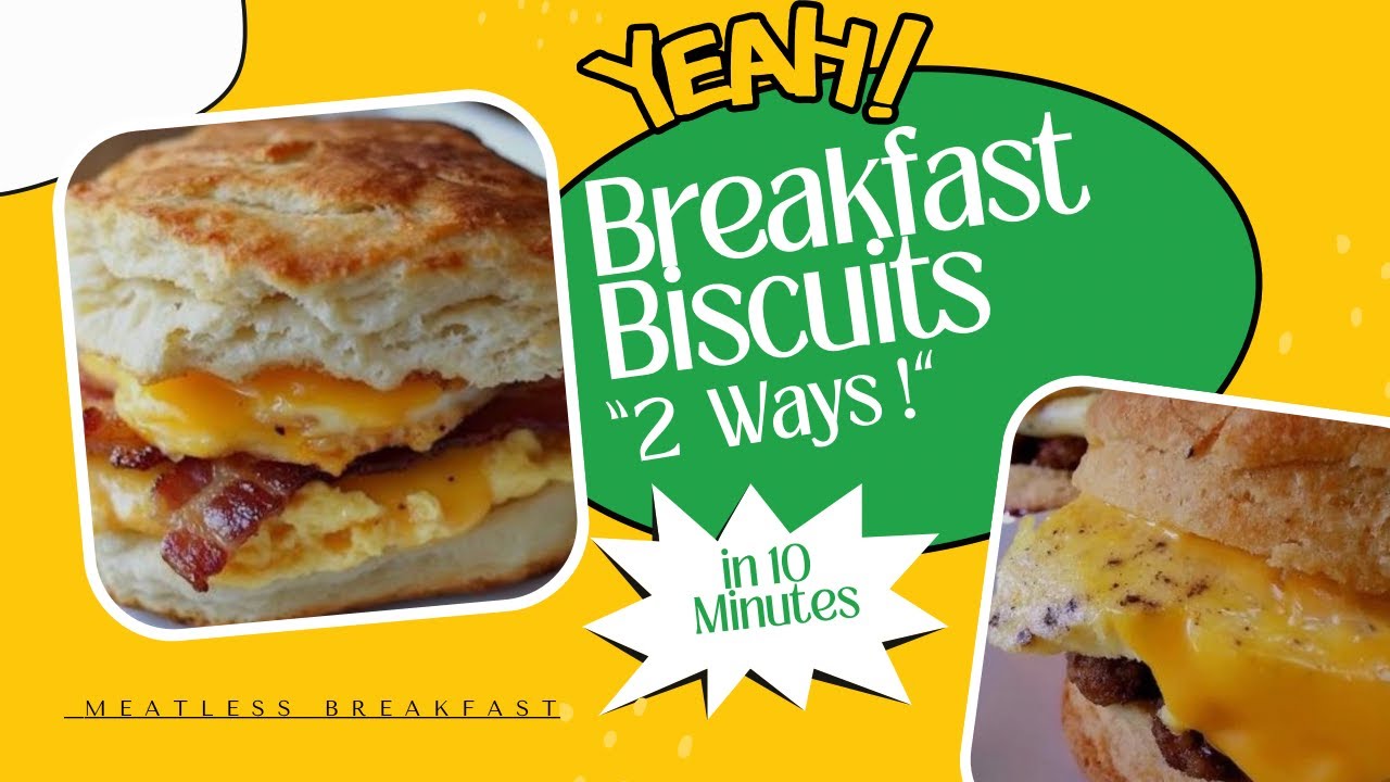 Morning Cook With Me ☀️ | Meatless Breakfast Biscuits (2 Ways)