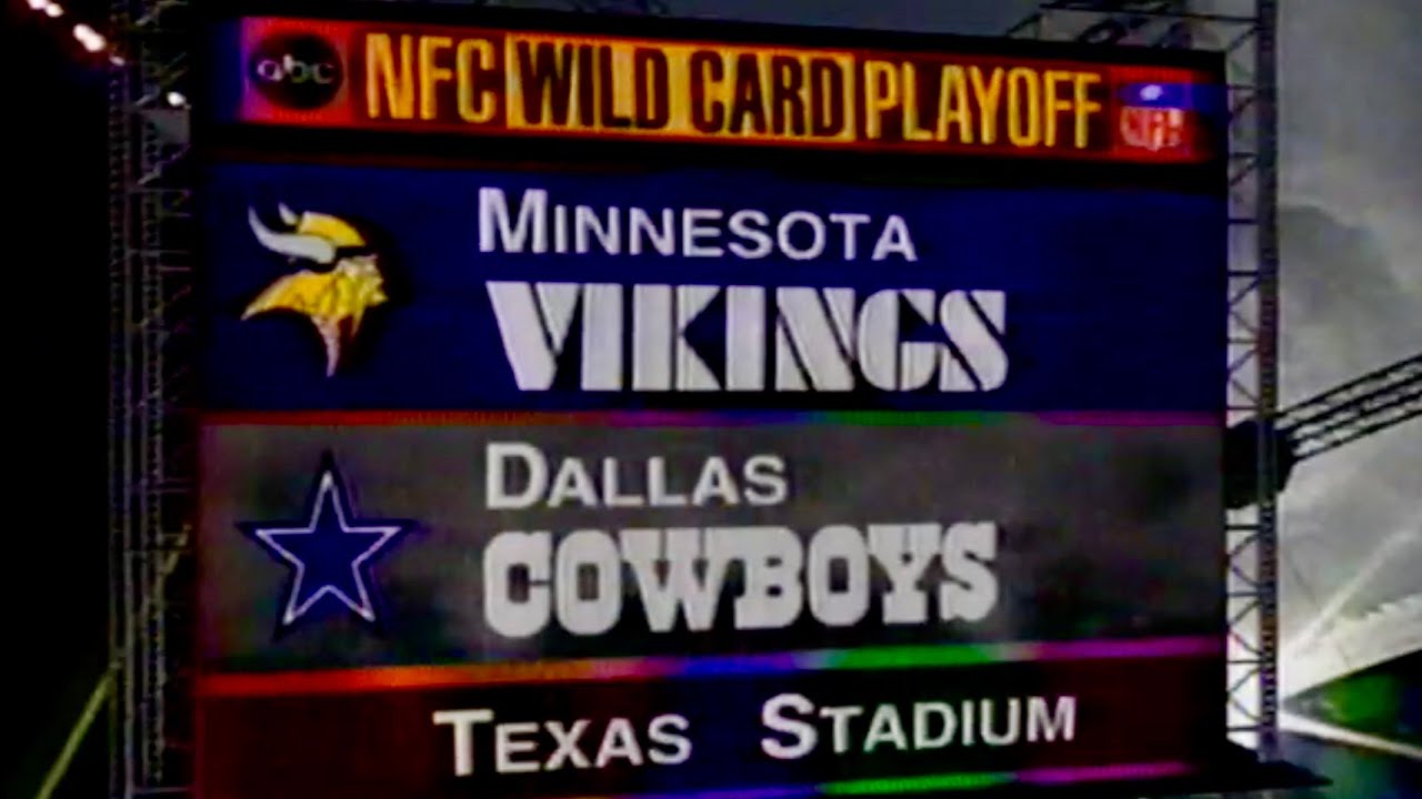 1996 | Dallas Cowboys vs Minnesota Vikings | NFC Playoffs | 12-28-1996