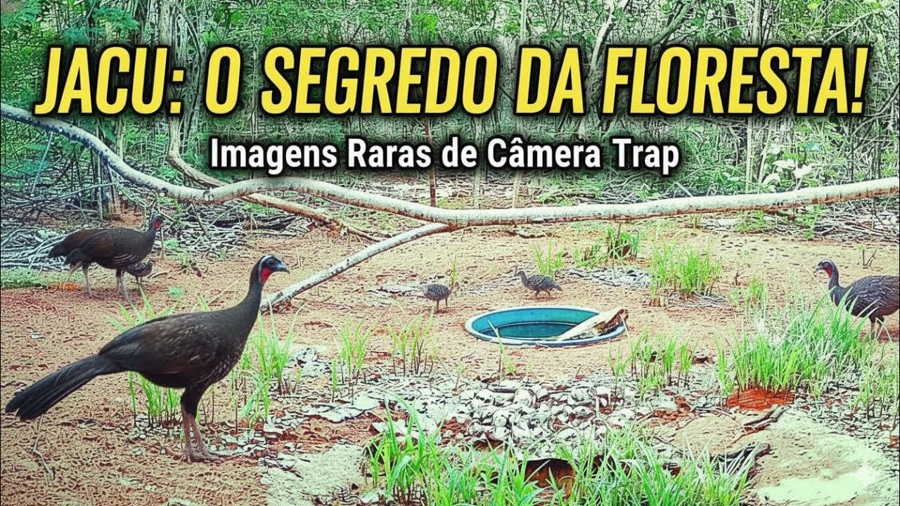 Os jacus voltaram e trouxeram seus pequenos filhotes, vejam só isso !👆 
