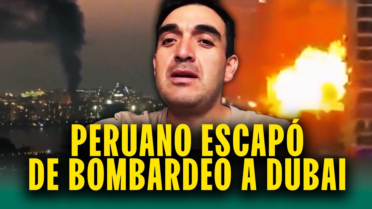'Fueron más de 20 explosiones': Ex policía peruano cuenta cómo escapó de bombardeos en Dubai