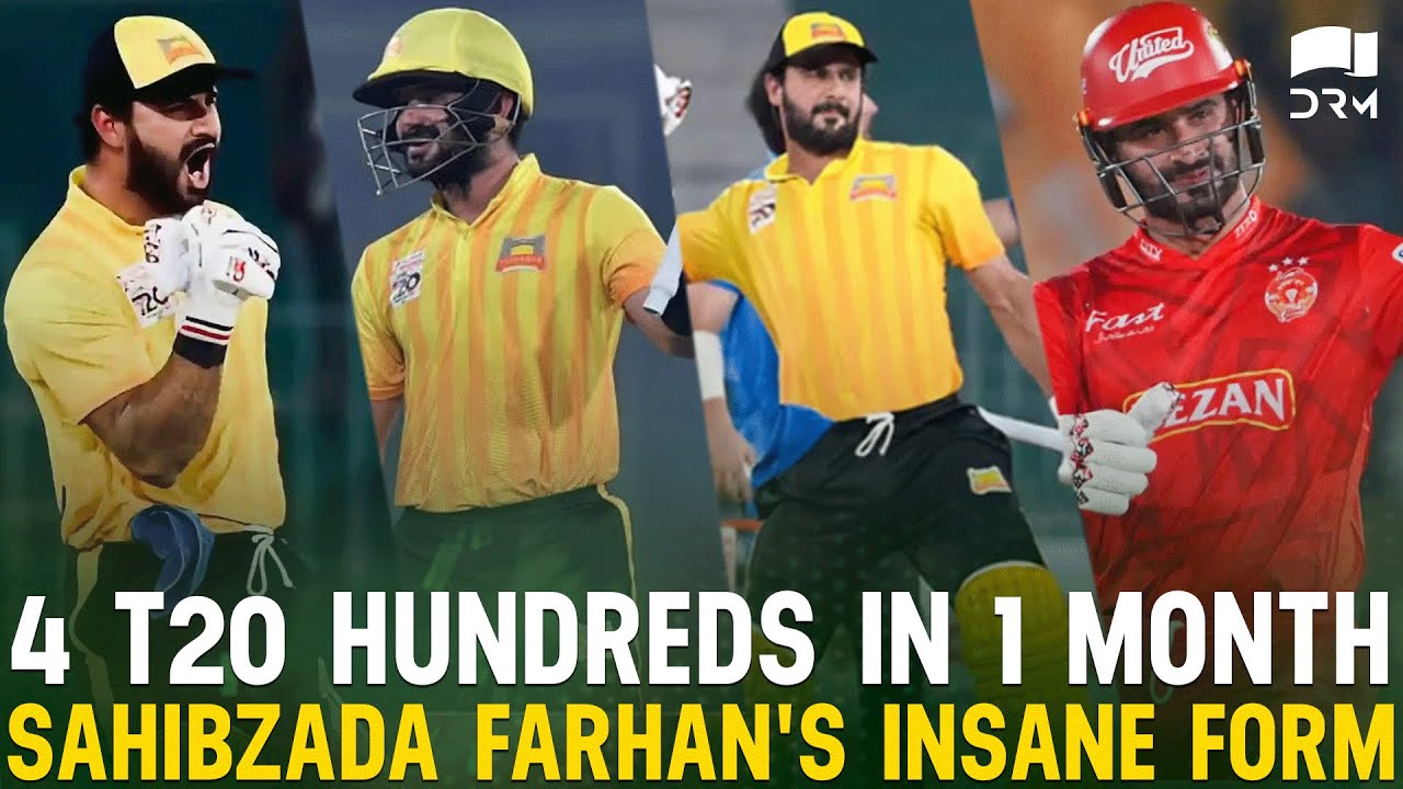 T20 Machine: Sahibzada Farhan Scores 4 Centuries in 30 Days! M3O1K