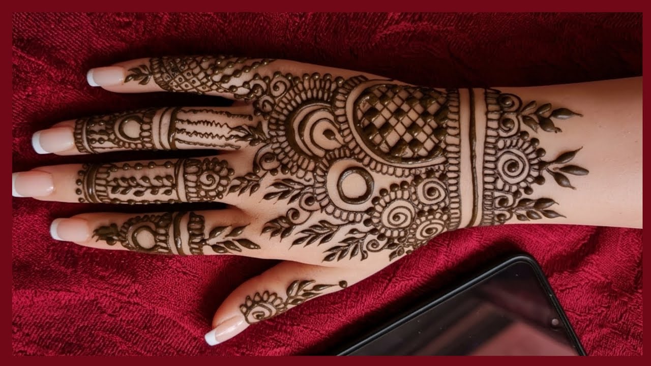 🥰Valentine's special simple unique style mehndi design|new easy simple & trending mehndi design 🌿