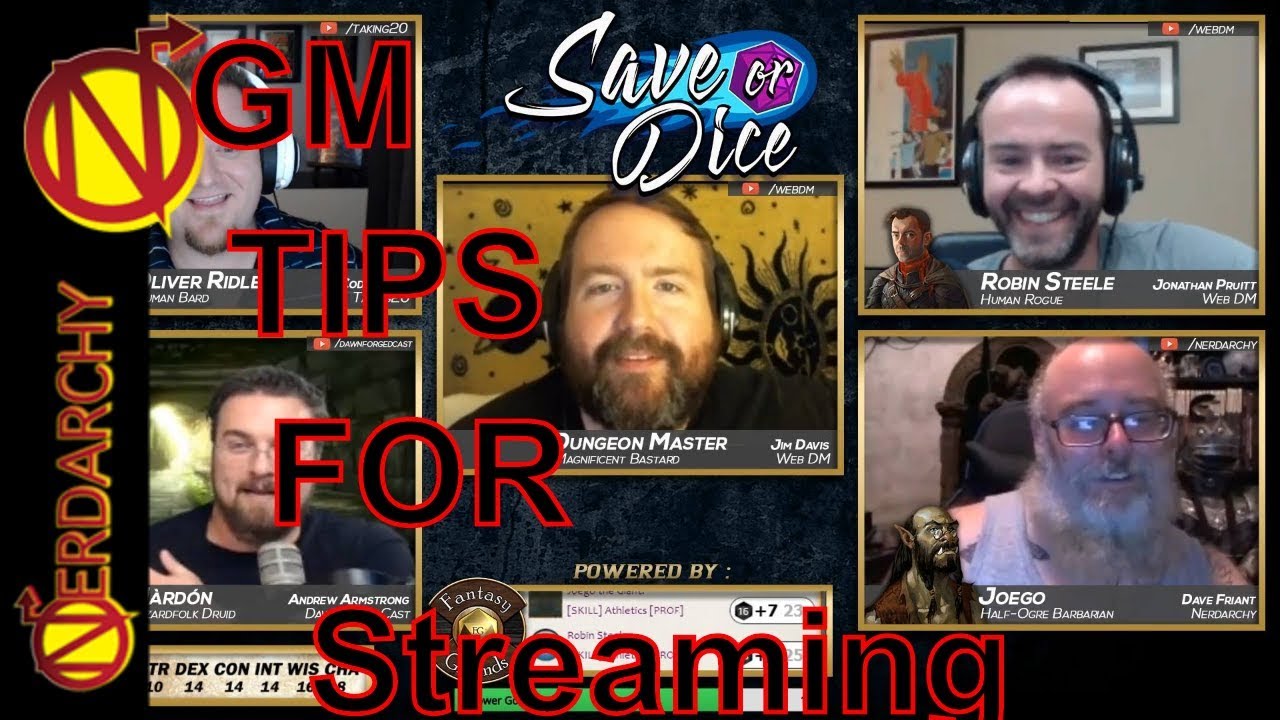 Advice for Streaming and Running D&D Games Online| Game Master Tips