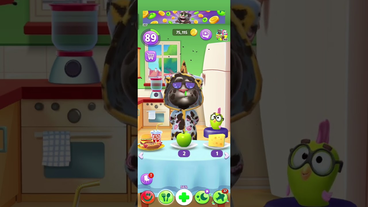 Talking tom cat cartoon 😹😹