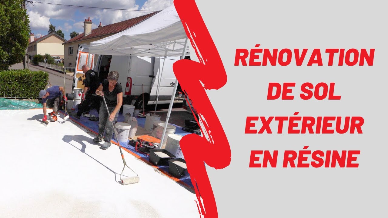 Application de revêtement de sol en résine - SAUPOUDRÉ HYPERSTONE