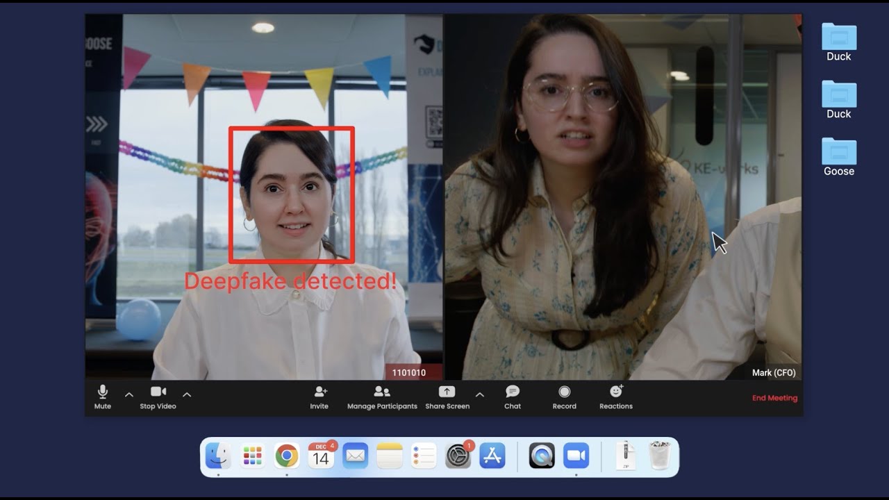 Deepfake Attack on DuckDuckGoose?