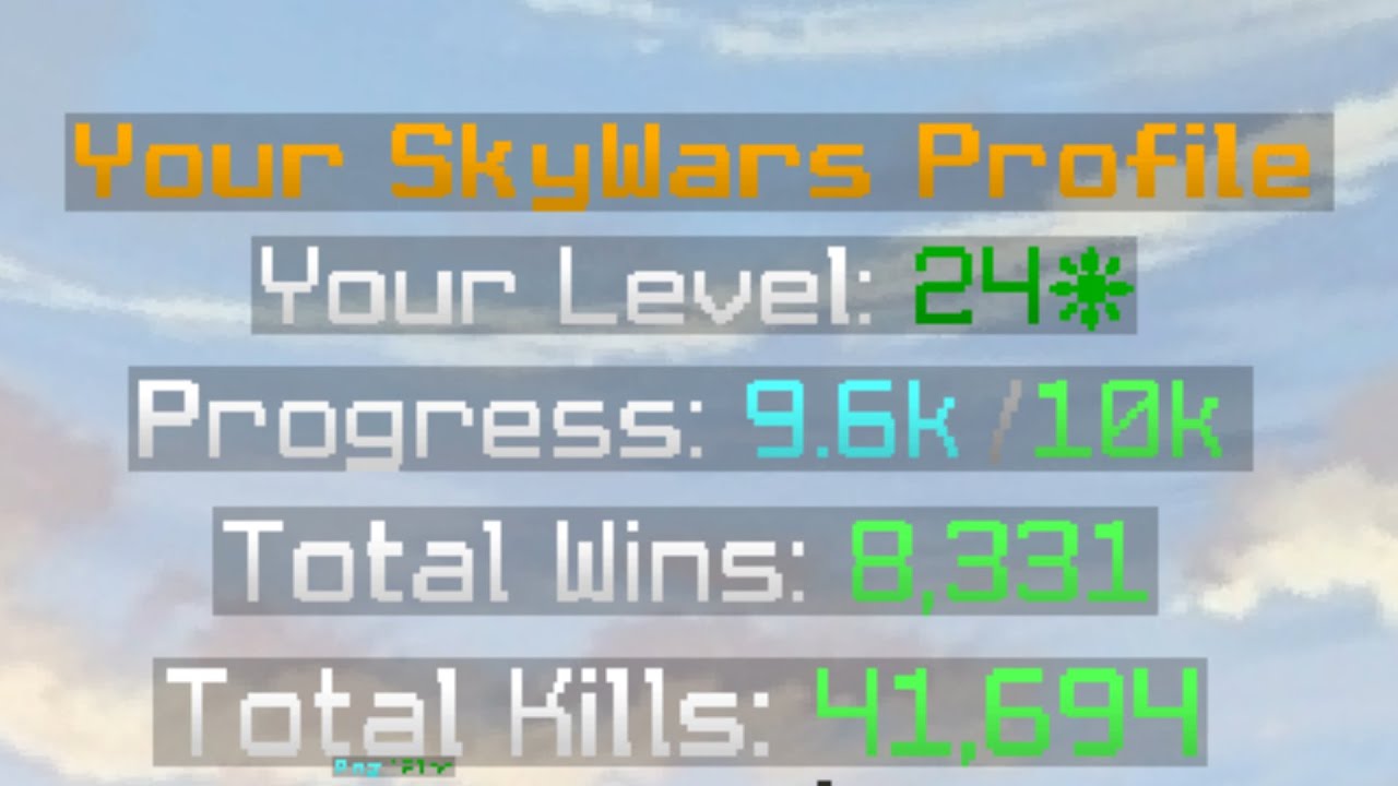 hitting skywars level 23 + 24 (w/ Rilly)