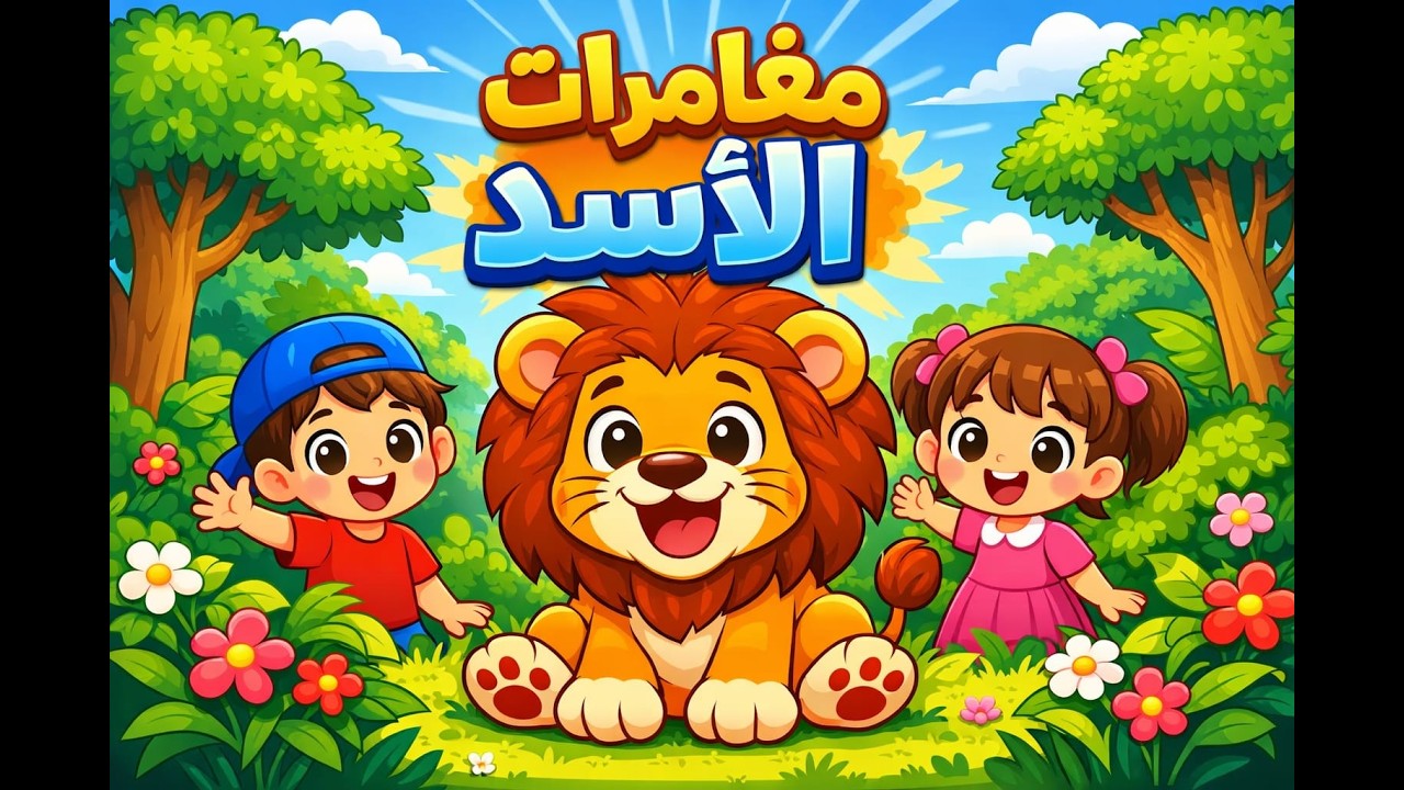 |اسماء وصفات الاسد للاطفال| قائد الغابة ومليكها 