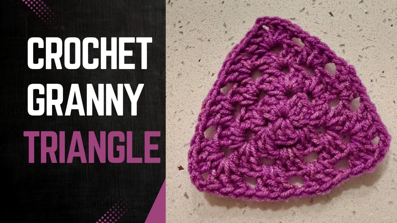 How to crochet Granny Triangle | Easy Beginner Friendly Tutorial 