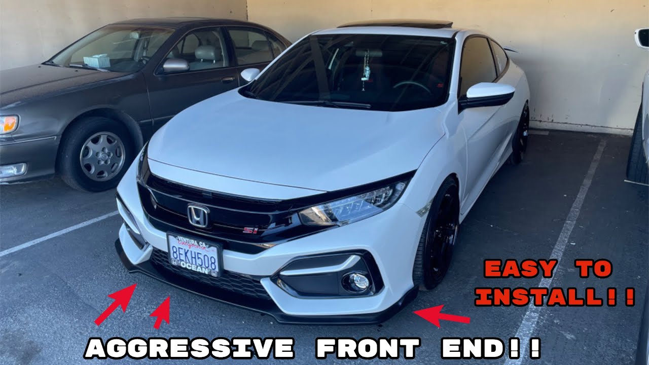 2020 Honda Civic Si gets a Front Lip install