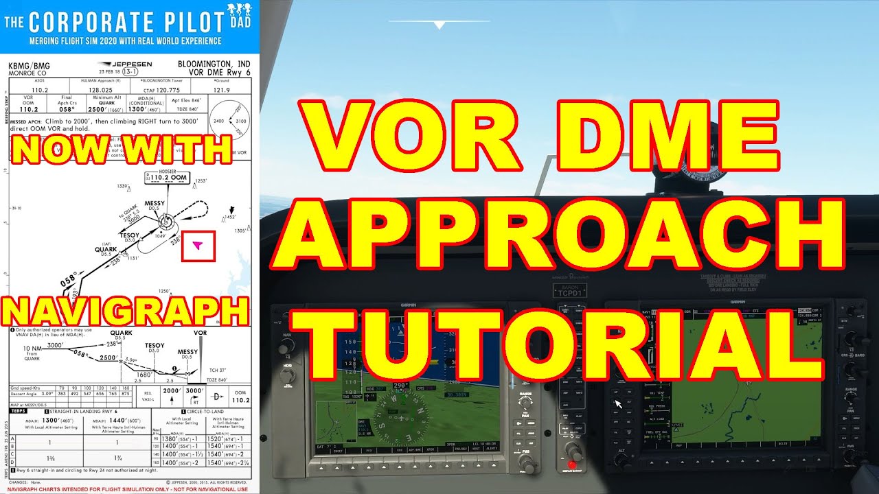 Заход на посадку VOR DME — с NAVIGRAPH — FS2020 — ПК и XBOX