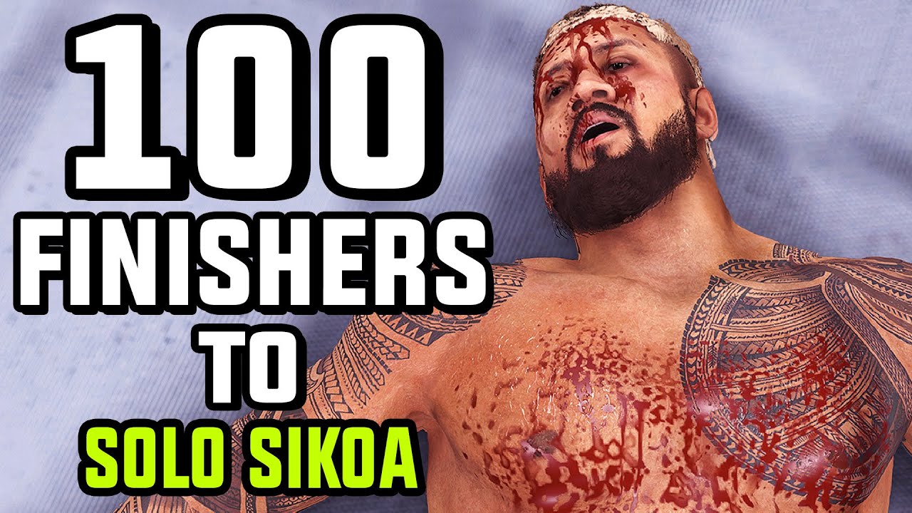 WWE 2K24 - 100 Finishers To Solo Sikoa!