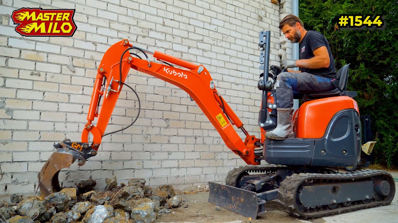 Betonvloer openbreken voor de verbouwing van het woonhuis! #1544