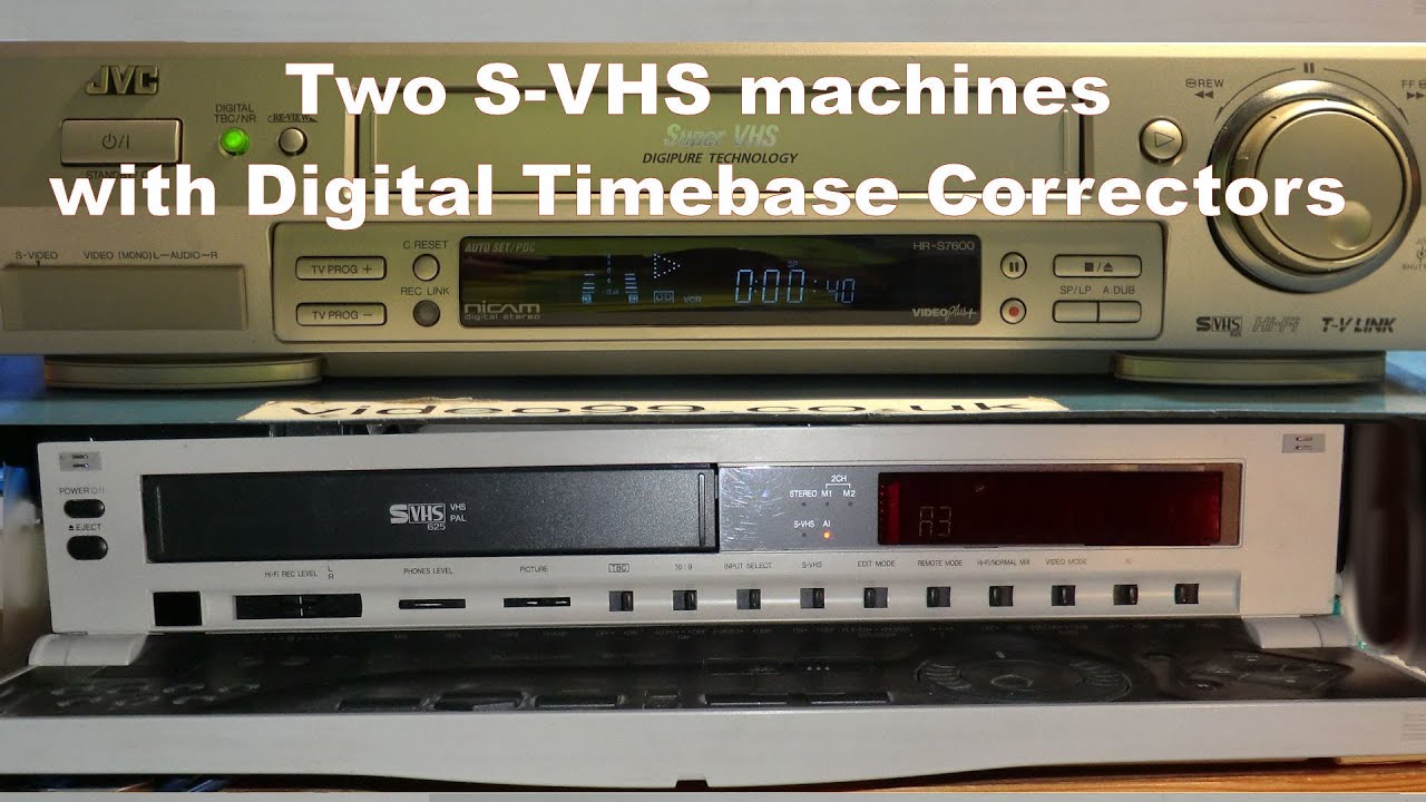 Посмотрите на Panasonic AG-4700 и JVC HR-S7600 SVHS с TBC. Я уже расстроился.