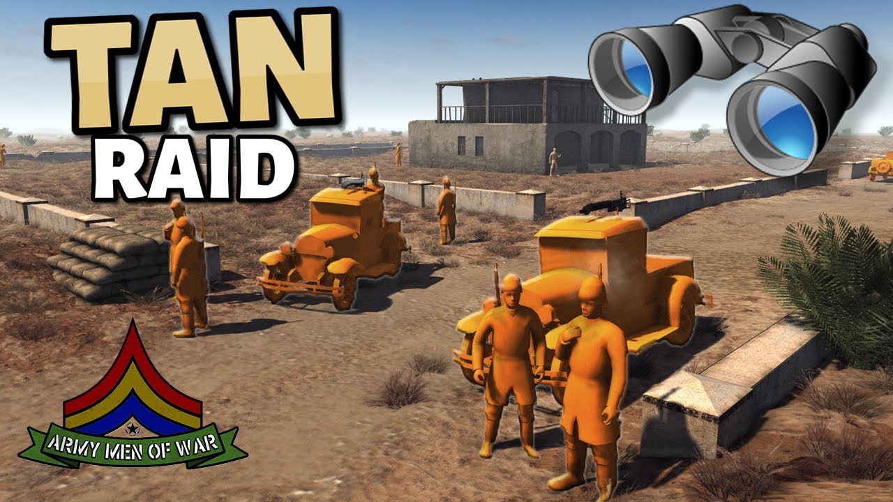 TAN RAID ON MOTEL - Colonel GUSTAV Located ! Army Men - Squad based combat (AMOW)
