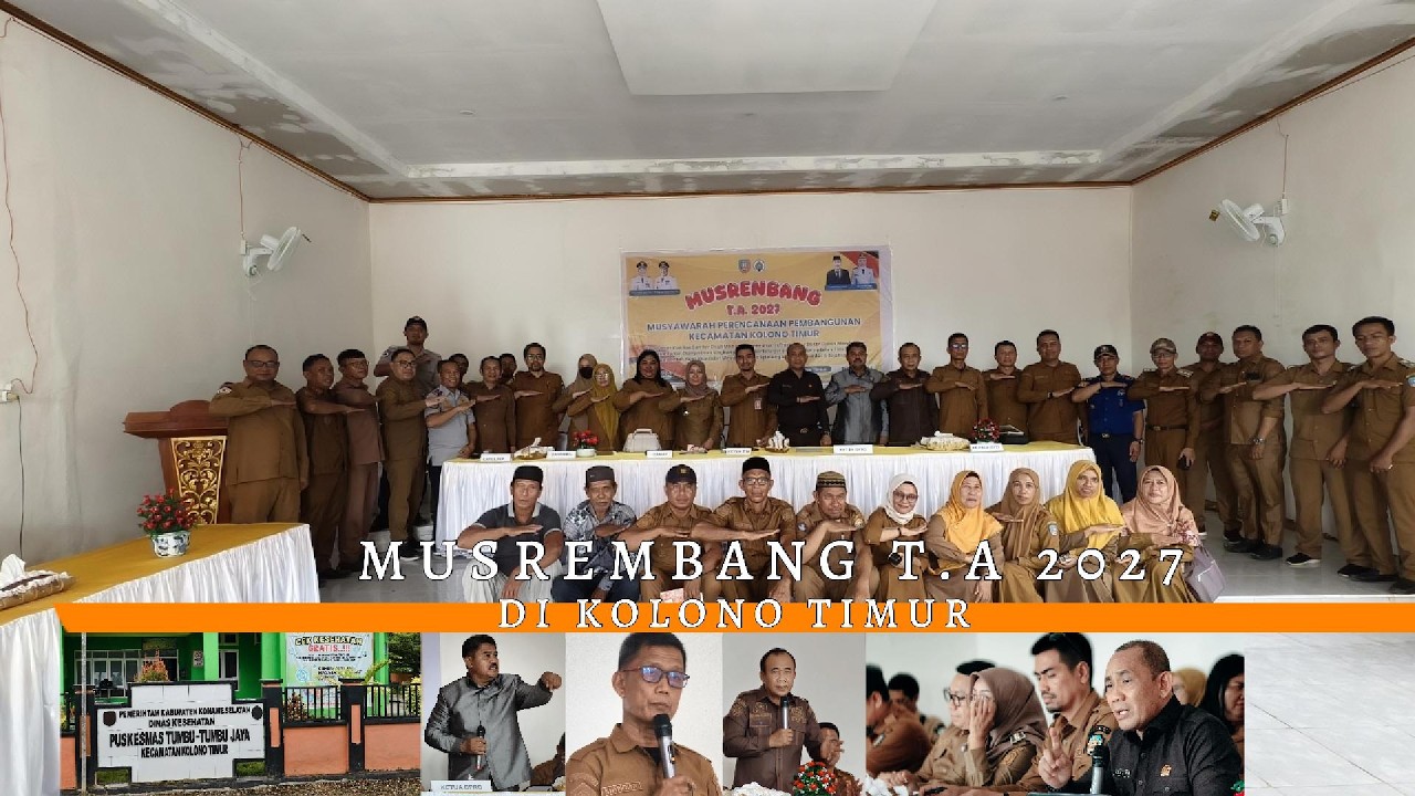Musrembang T.A 2027 di Kolono Timur: Ketua DPRD Hamrin Atensi Usulan Prioritas