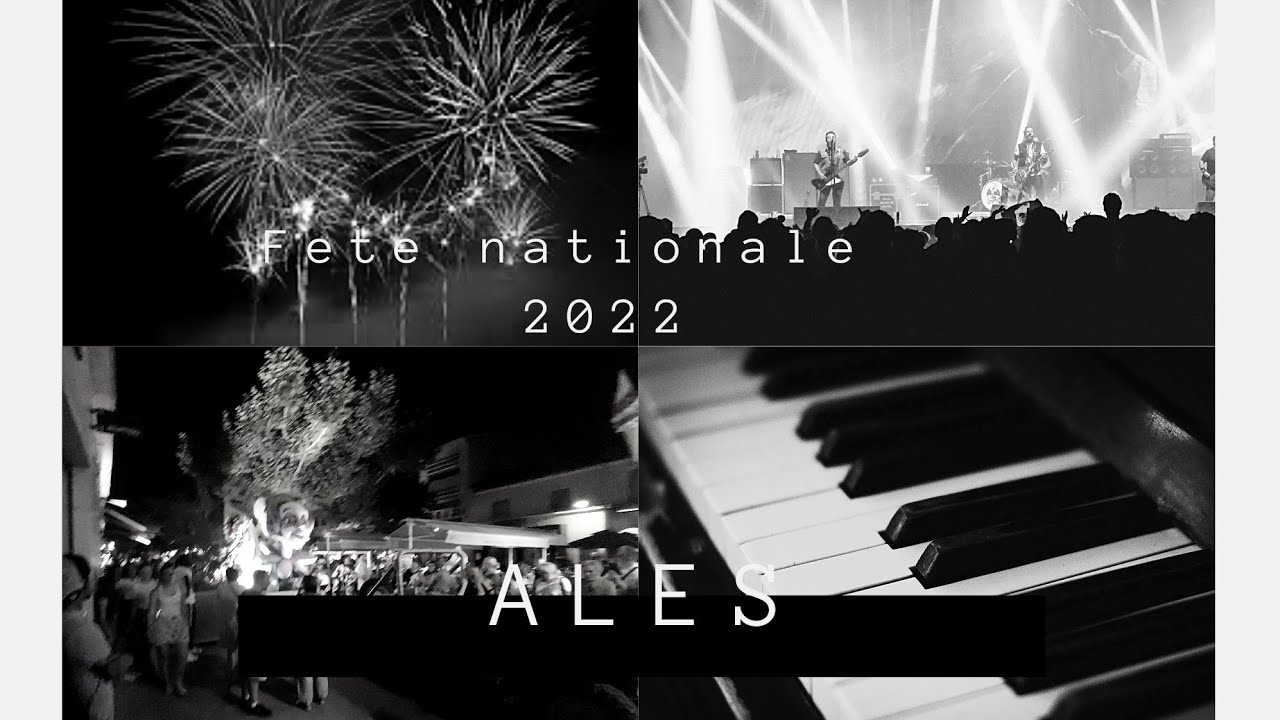 أجواء الصيف 14 يوليوز في مدن فرنسا fete national  14 juillet  #ales
