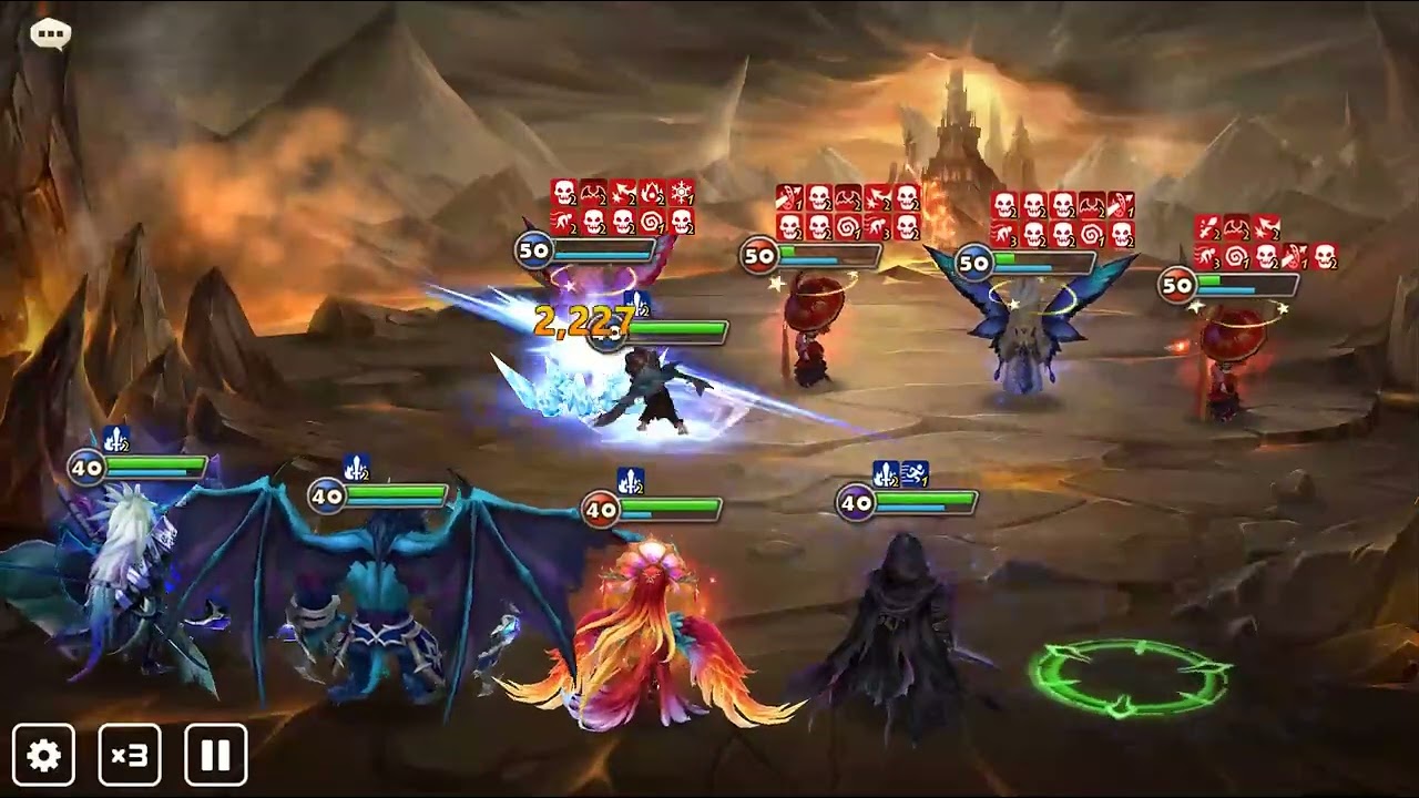 Summoners War LOTR The Land of Shadow Hell Stage 6