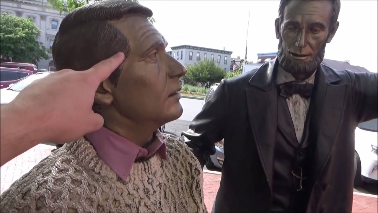Time Traveling Lincoln Statue