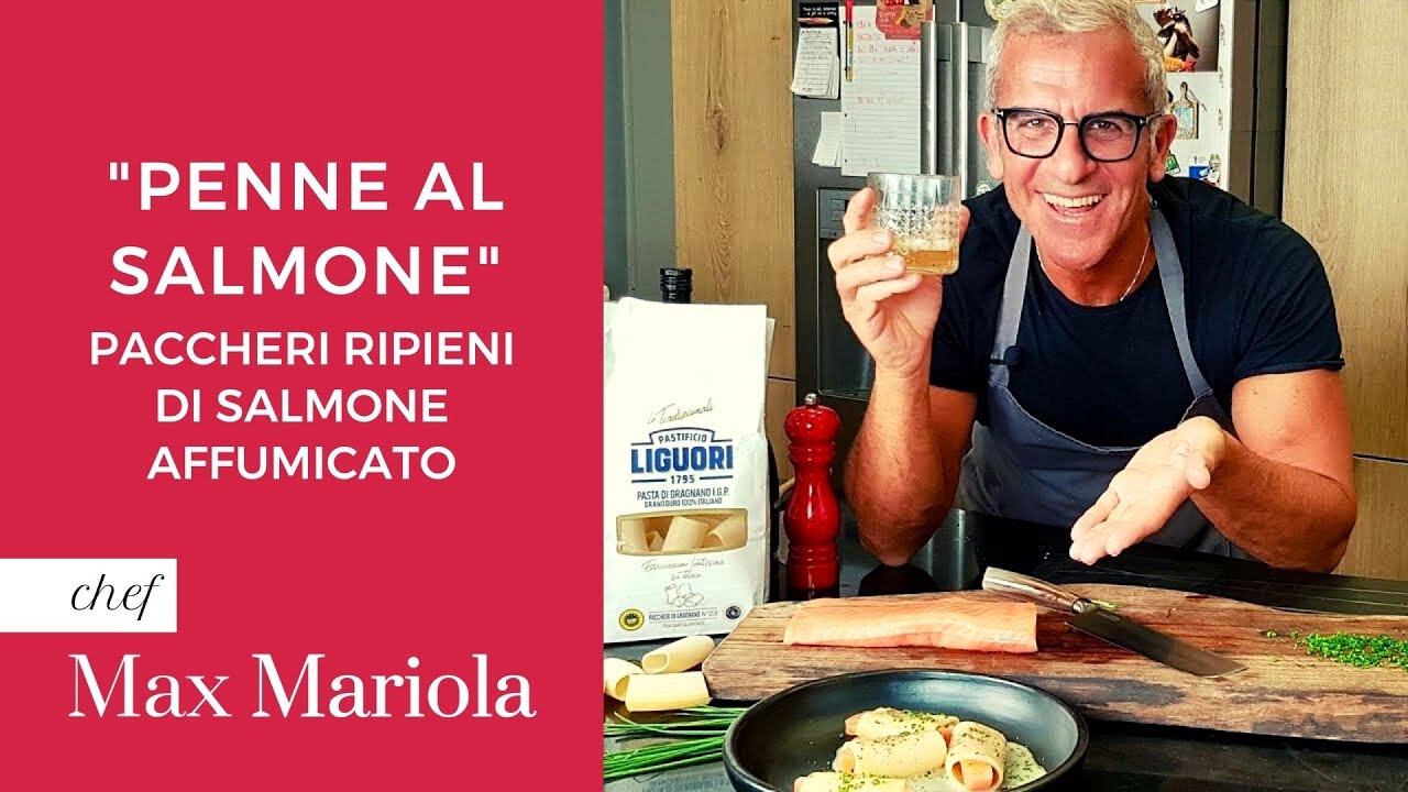 🐠 PENNE al SALMONE di FULVIO PIERANGELINI - Ricetta Ristorante ⭐⭐ Michelin di Chef Max Mariola