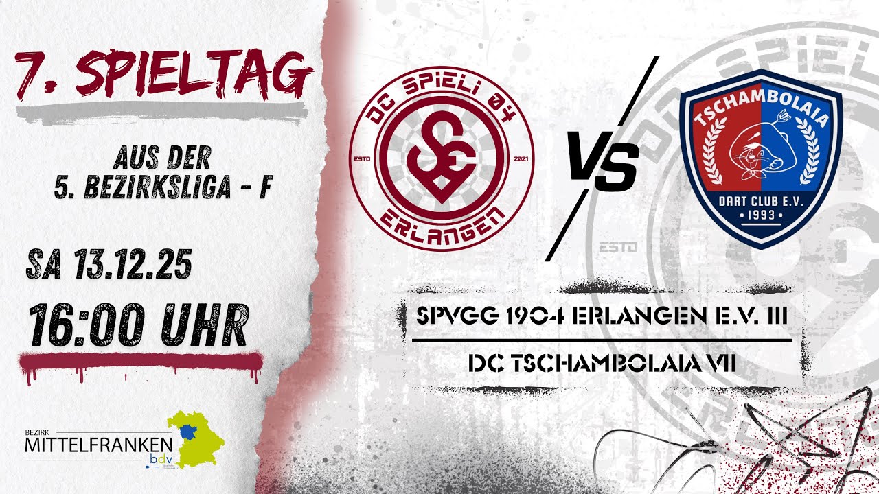 SpVgg 1904 Erlangen e. V. III vs. DC Tschambolaia VII - 7. Spieltag aus der 5. Bezirksliga - F