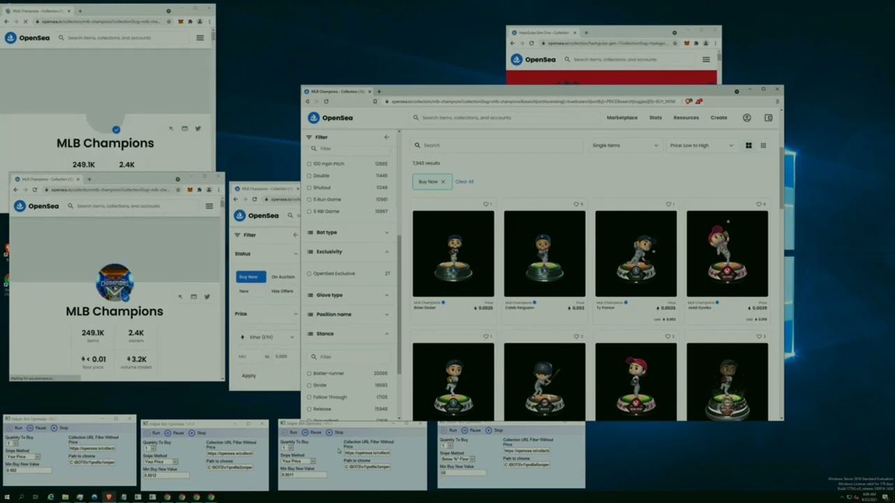 OpenSea Bot  NFT Trading Bot 2021  Fast Buy / Sell NFT software / NFT Bot | FULL VERSION!