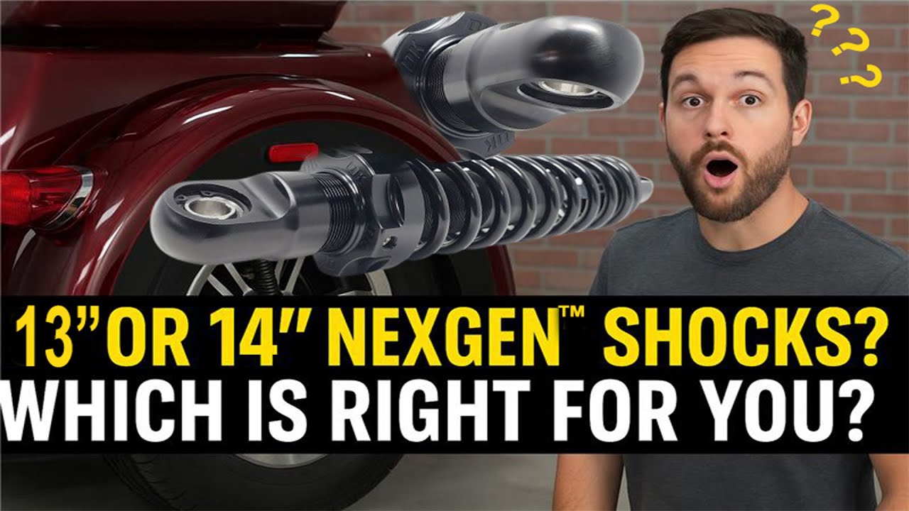 🔥 Harley Comfort Mod: 13” or 14” NexGen™ Shocks ? We Break It Down!