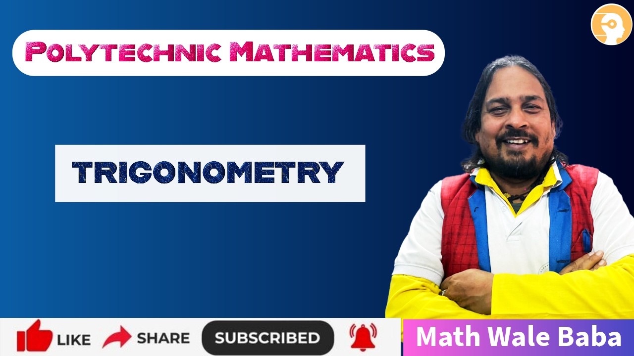 TRIGONOMETRY | Polytechnic Mathematics | #creatorssuper30 #mathematics
