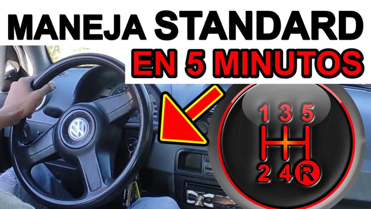APRENDE A MANEJAR en 5 minutos PRINCIPIANTES STANDAR desde cero conduce automovil o coche estandar