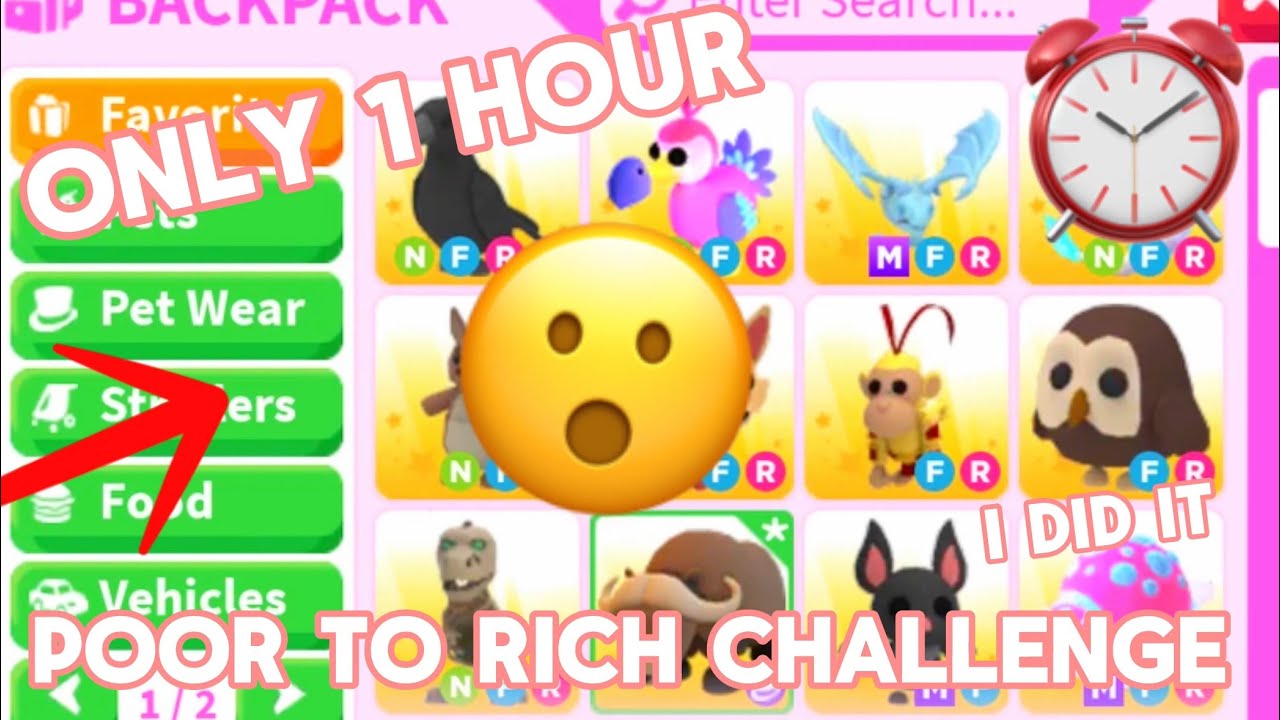 ✨I DID IT! Poor to RICH in 1 Hour! ✨Adopt me Trading Challenge! 1 Hour of Adopt me! Adopt me 2025