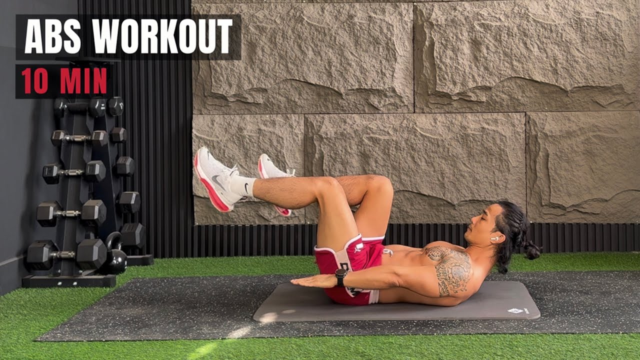 10 Min TOTAL ABS SHRED | Upper Abs, Lower Abs & Obliques ( No Equipment )