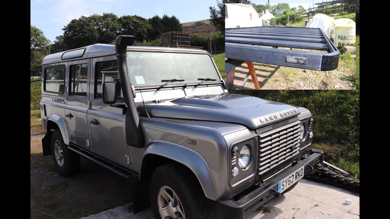 Defender Mods Part 2 : Frontrunner Roof-rack Is No Match For The British Weather!!