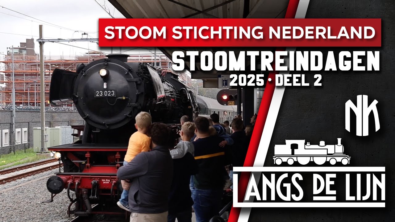 𝐋𝐚𝐧𝐠𝐬 𝐝𝐞 𝐋𝐢𝐣𝐧 | STOOMTREINDAGEN | Deel 2 | 11 Oktober 2025 | Stoom Stichting Nederland [HD]