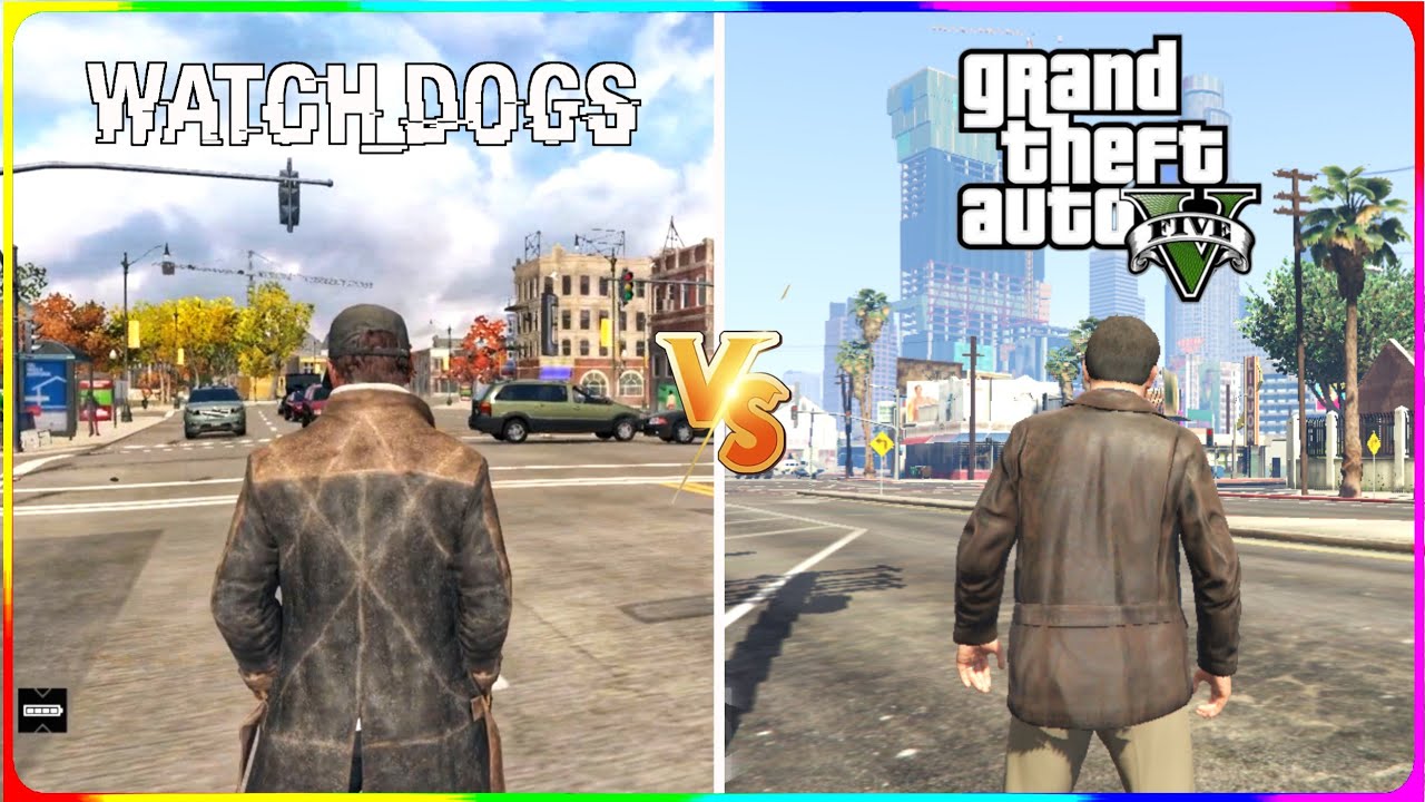 GTA 5 vs Watch Dogs | Side-by-Side Comparison |