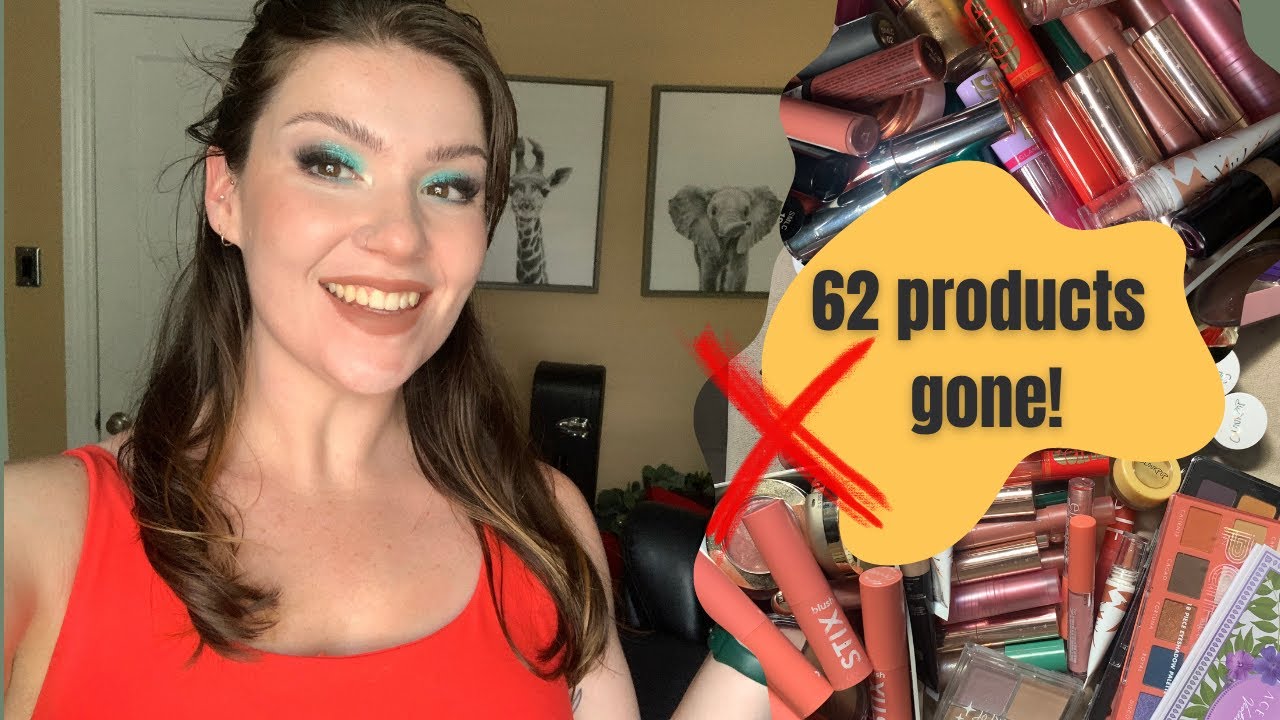 declutter with me! lips, cheeks, palettes!