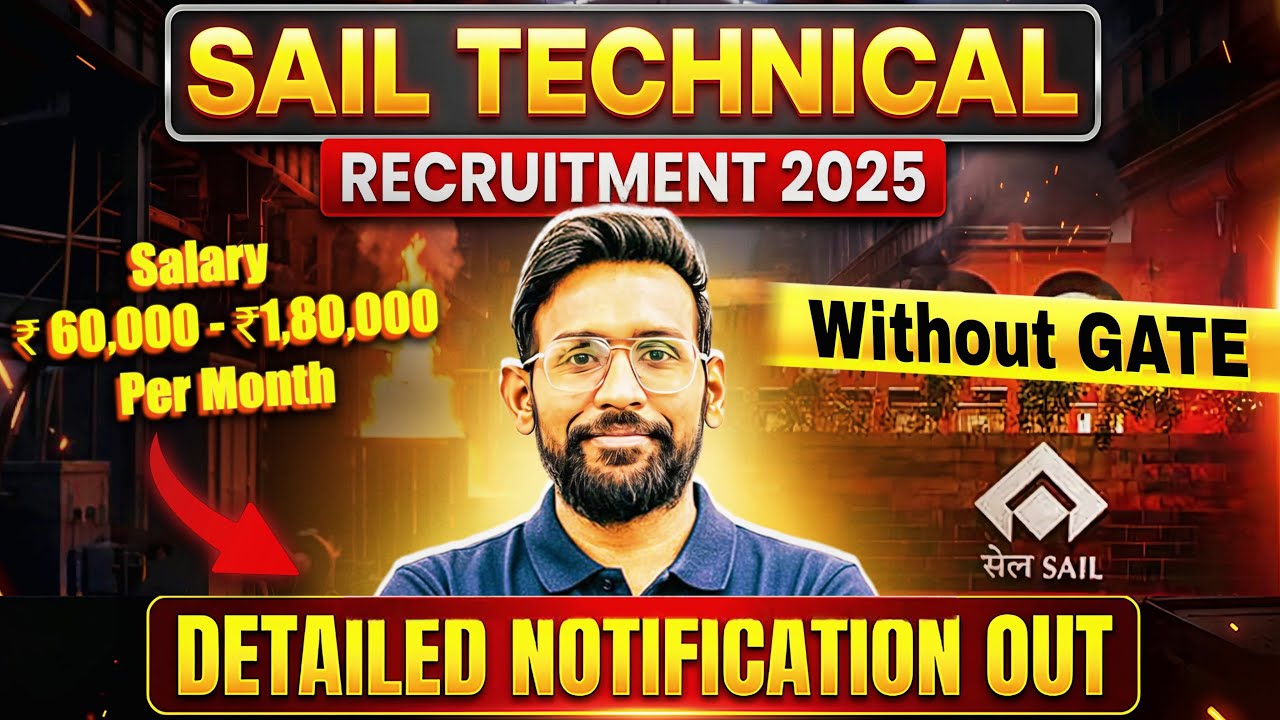 124 Vacancies without GATE exam || SAIL-MT recruitment 2025 #infinityzone #job