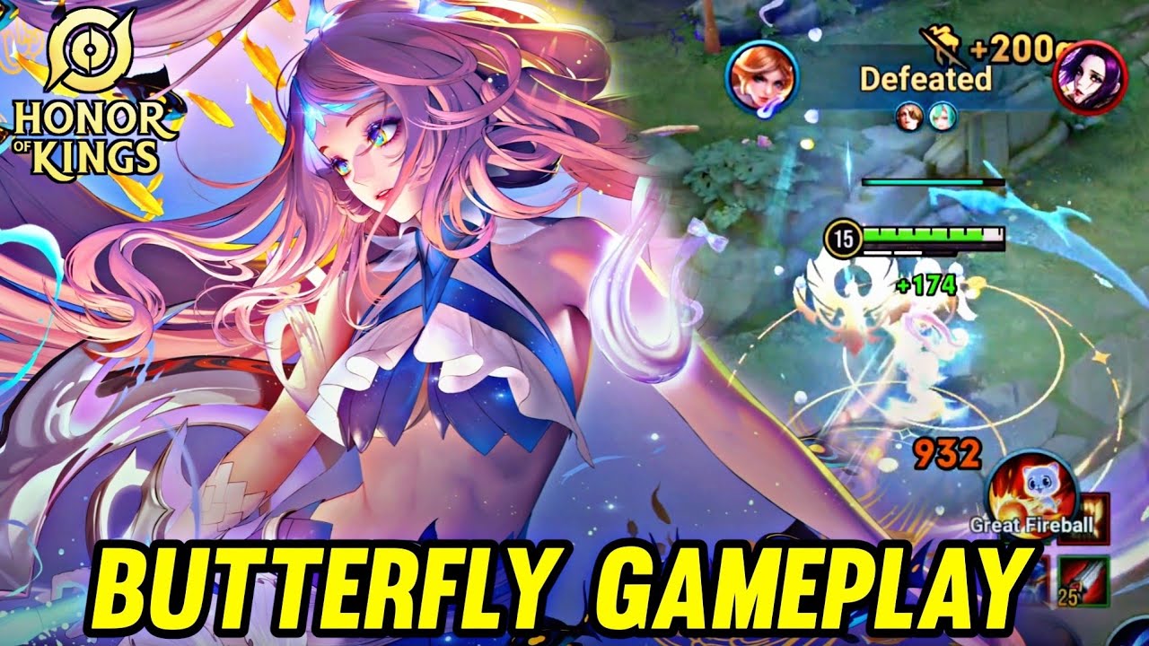 HOK : BUTTERFLY GAMEPLAY | IN JUNGLE - HONOR OF KINGS