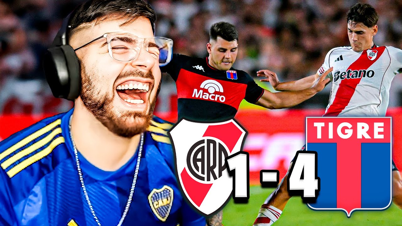 LA COBRA REACCIONA Y OPINA DE LA GOLEADA DE TIGRE 4 - 1 RIVER PLATE