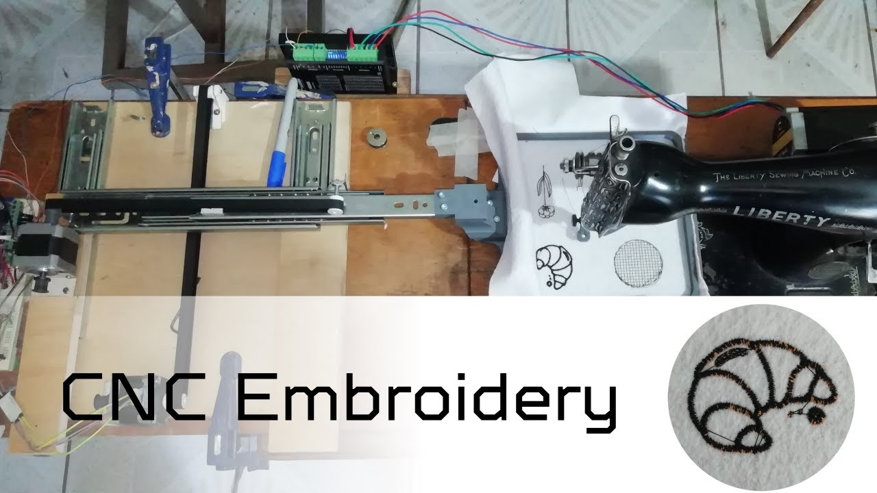 DIY CNC Embroidery Project | Running at 2.4 Stitches per Second  144/min