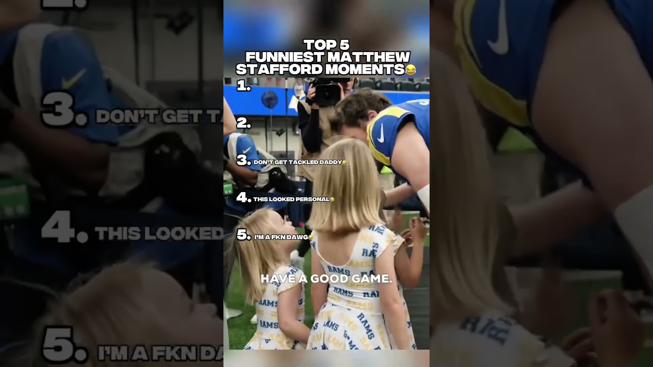 TOP 5 FUNNIEST MATTHEW STAFFORD MOMENTS😂 #matthewstafford #nfl #nflfootball