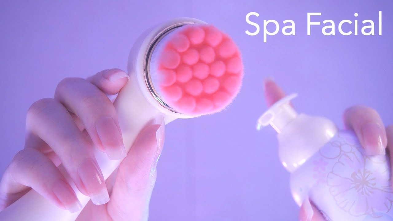 АСМР SPA-процедуры для вашего лица (Для Сна) / от первого лица / (массаж, пилинг, очищение)