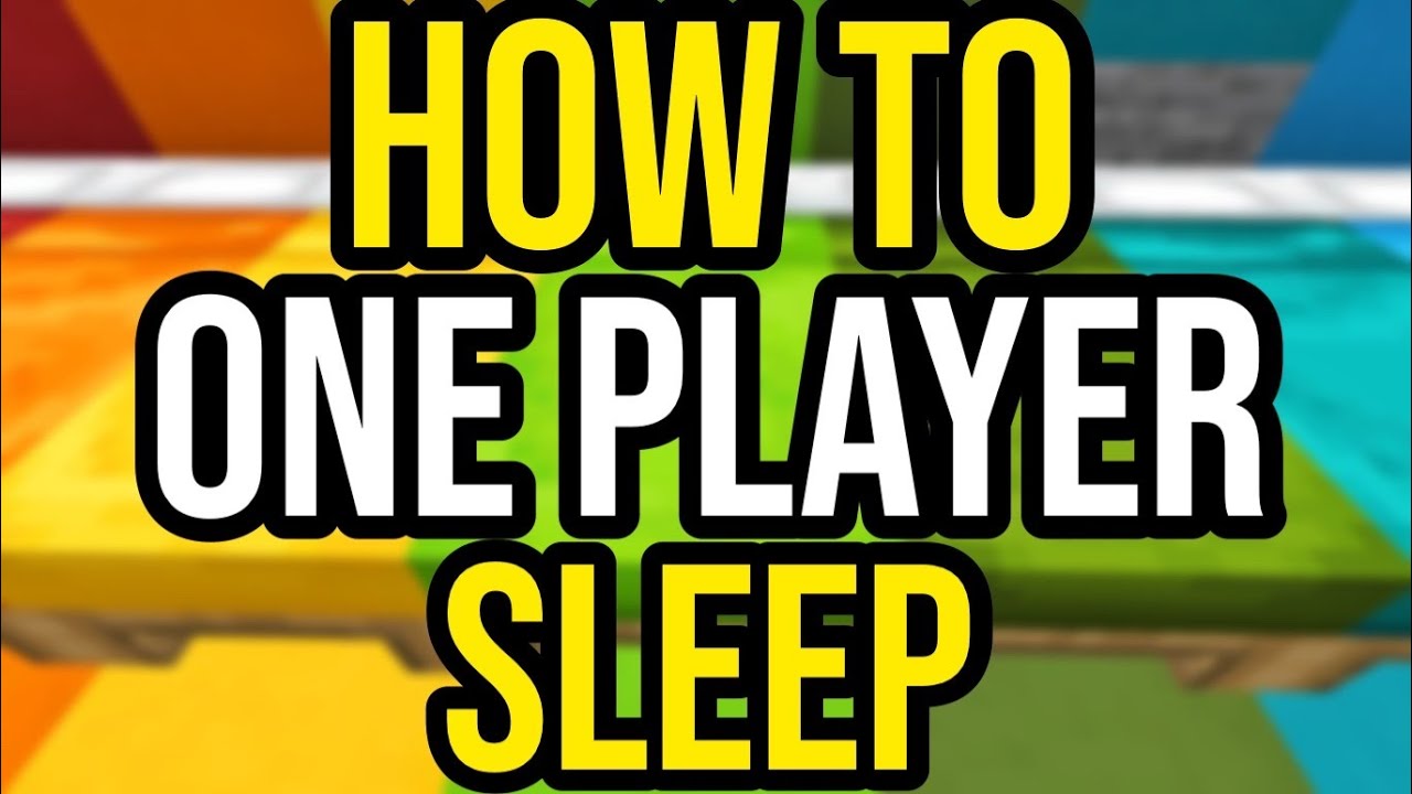How To One Player Sleep Without Cheats Or Mods! - MCPE / Bedrock!