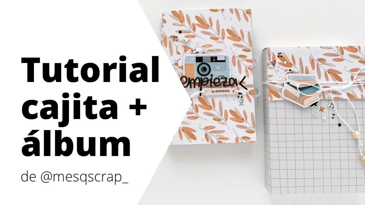 Tutorial cajita y álbum zigzag de @mesqpaper_ con TEMPO