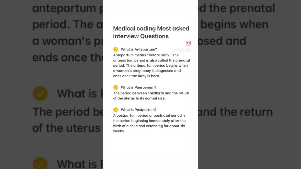 Medical coding Interview questions for freshers #medicalcoding #anatomy #medicalterminology