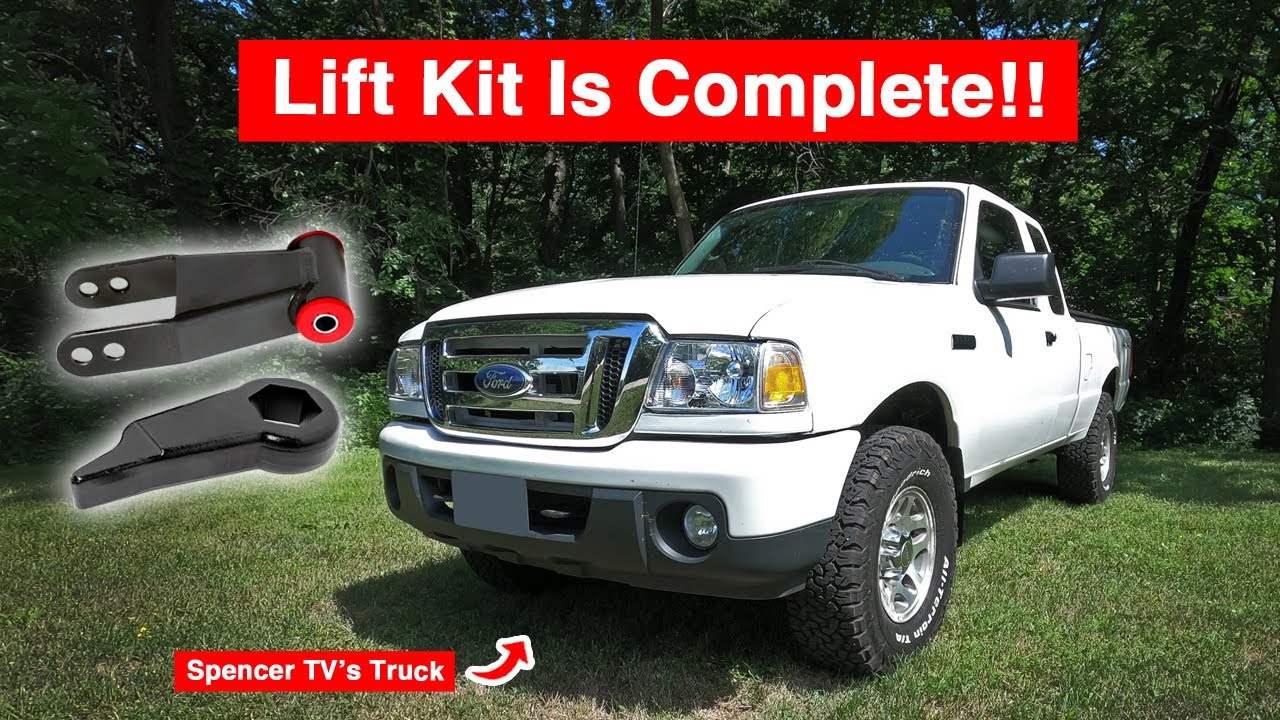 The Ranger Is Lifted & Perfectly Level | Adjustable Rear Shackle Install | Spencer TV's Ford Ranger