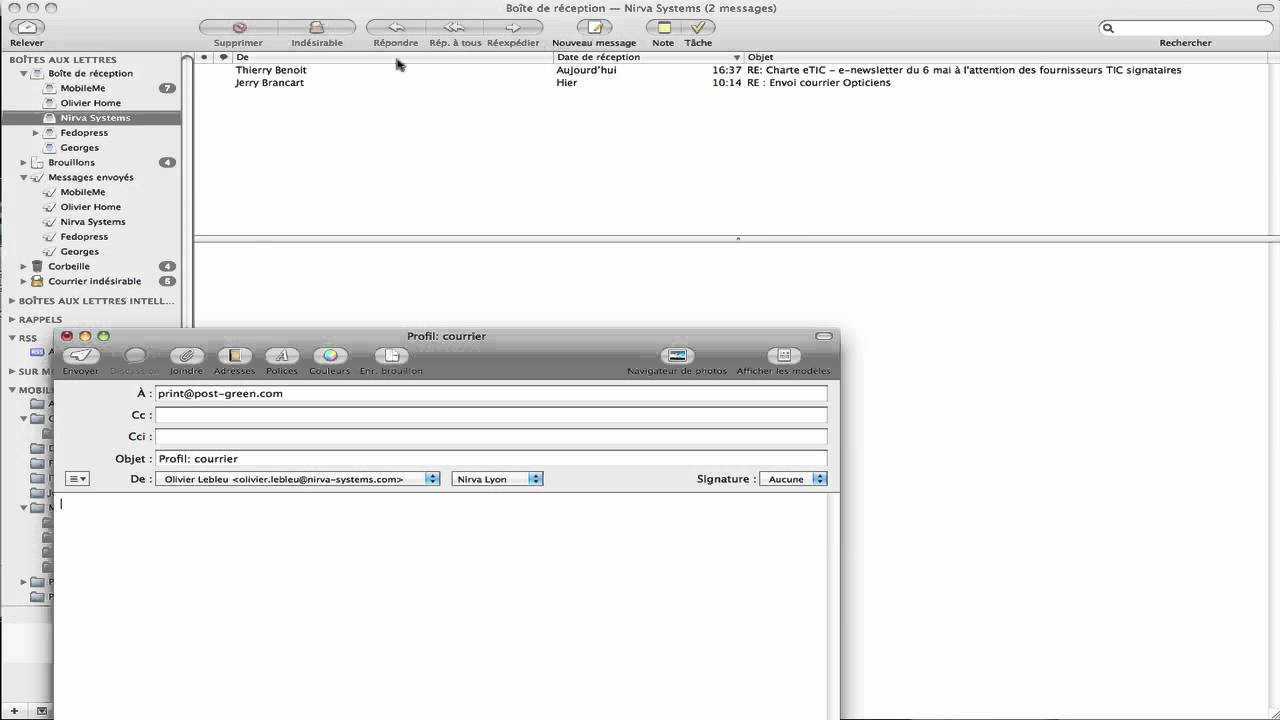 Poster un document directement depuis son client de messagerie